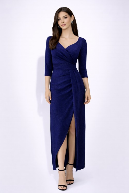 Rochie eleganta albastru royal 2