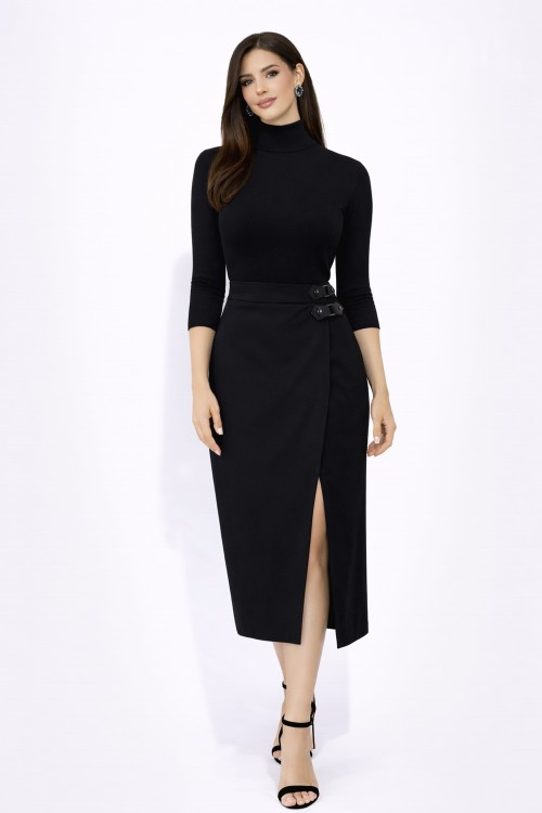 Fusta dreapta cu catarame