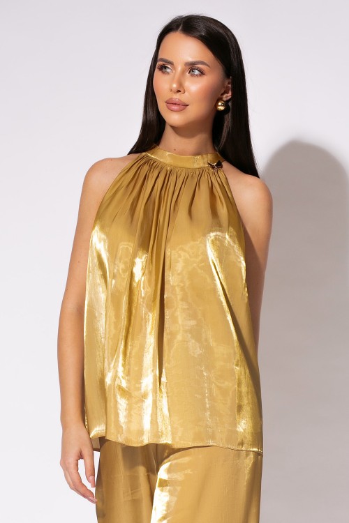 Set cu top și pantaloni largi 2