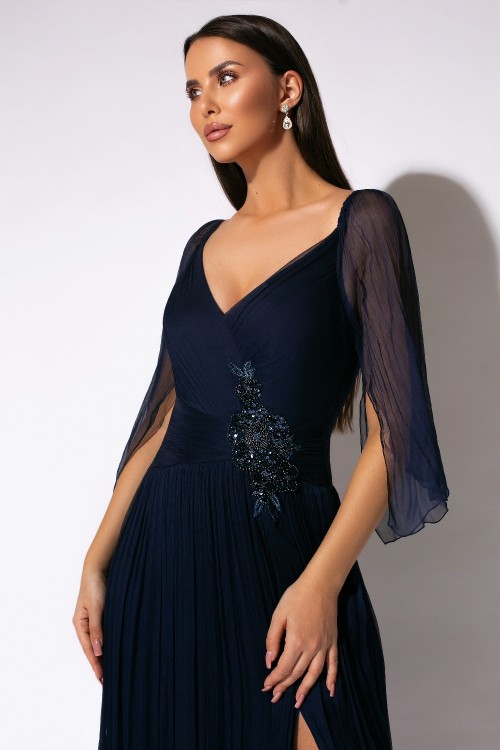 Rochie midi din matase...