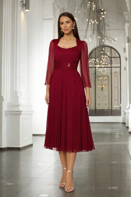 Rochie midi din matase...