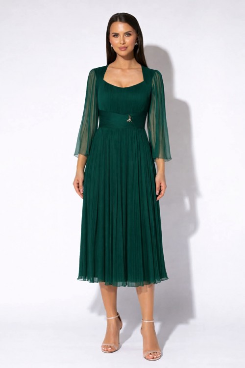 Rochie midi din matase...