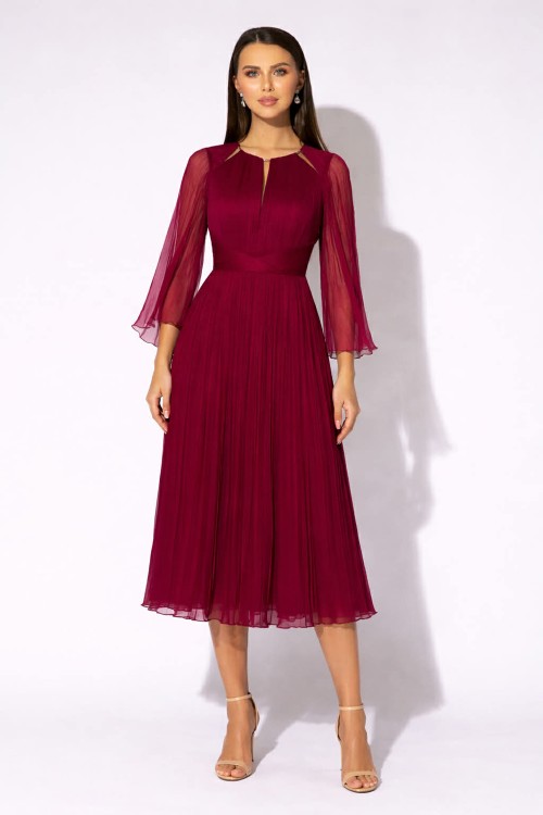 Rochie midi din matase...