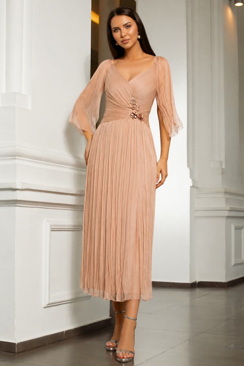 Rochie midi din matase... 2