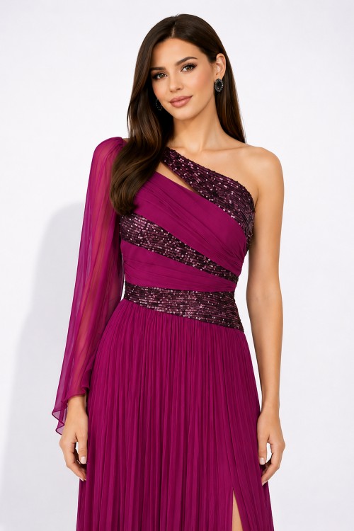 Rochie lunga matase naturala