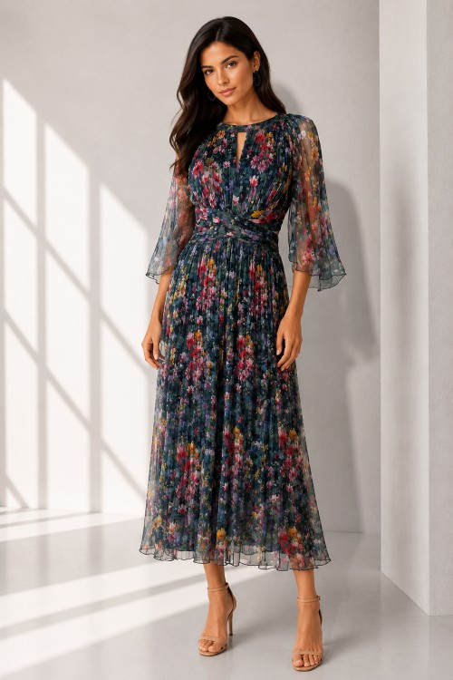 Rochie midi din matase... 2