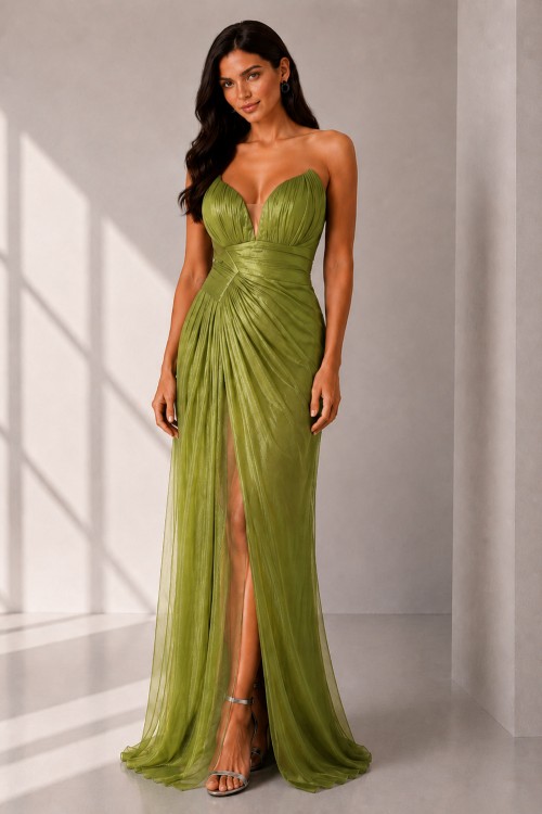 Rochie din tull de matase