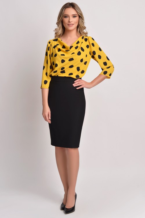 Bluza galbena din voal 2